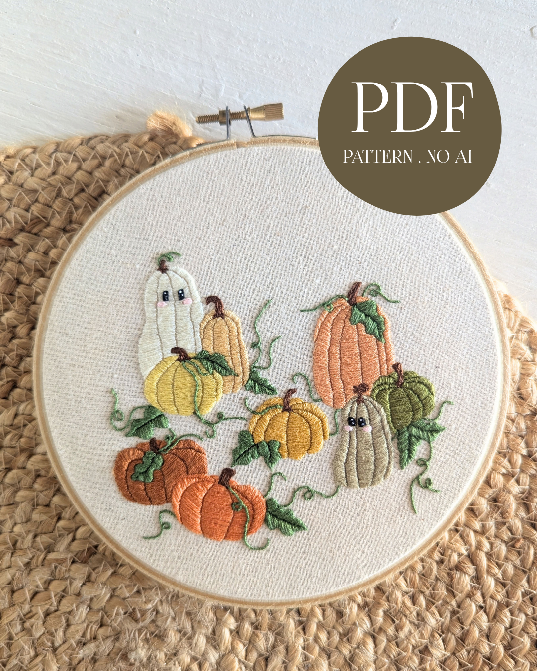 A Haunted Pumpkin Patch Pattern