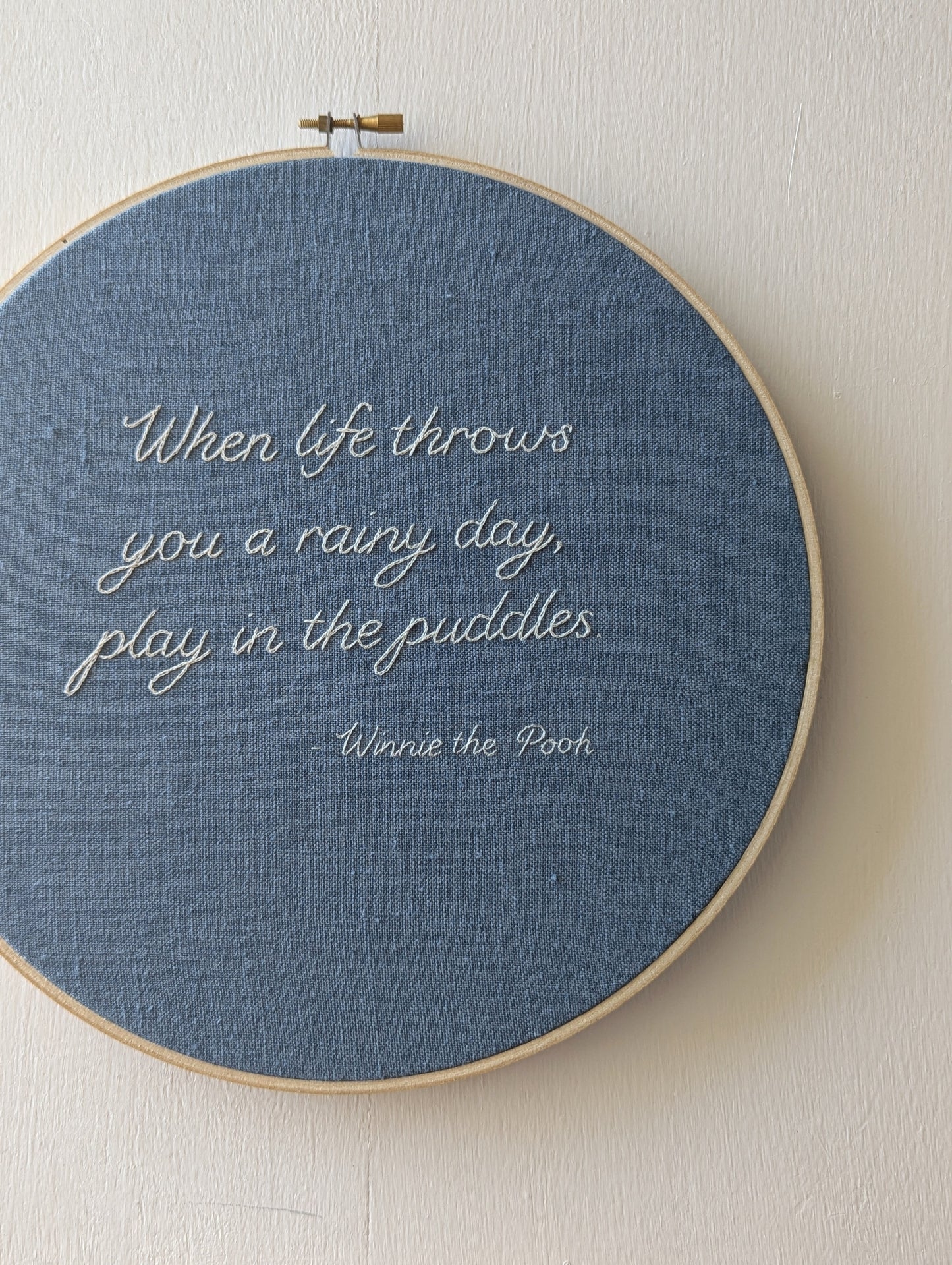 Quote Hoop 10" - Winnie the Pooh