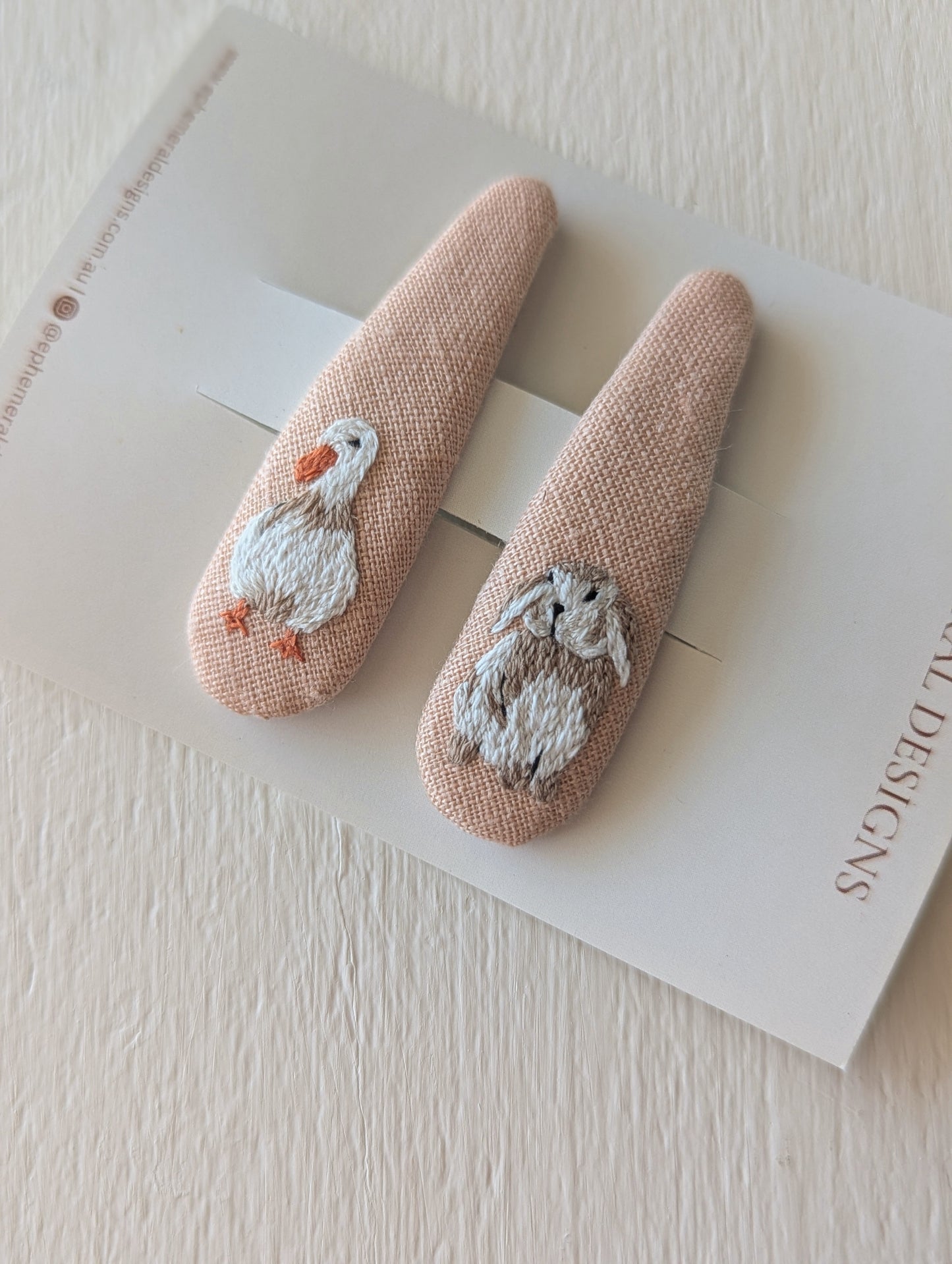Bunny + Duck clips