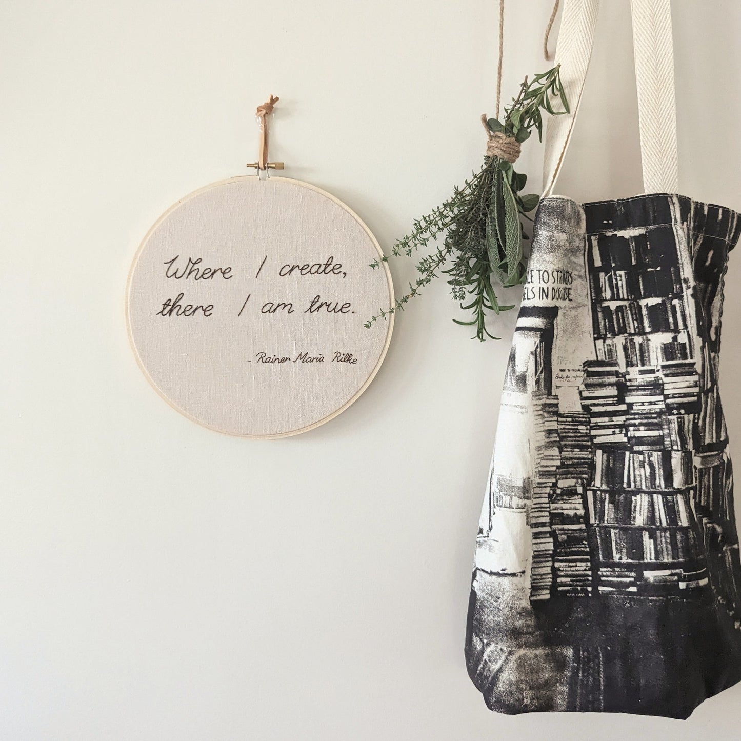 Quote Hoop - Rainer Maria Rilke