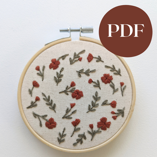Scattered Autumn PDF Pattern