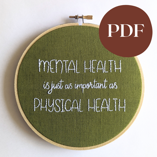 MENTAL HEALTH is just as important as PHYSICAL HEALTH PDF Pattern