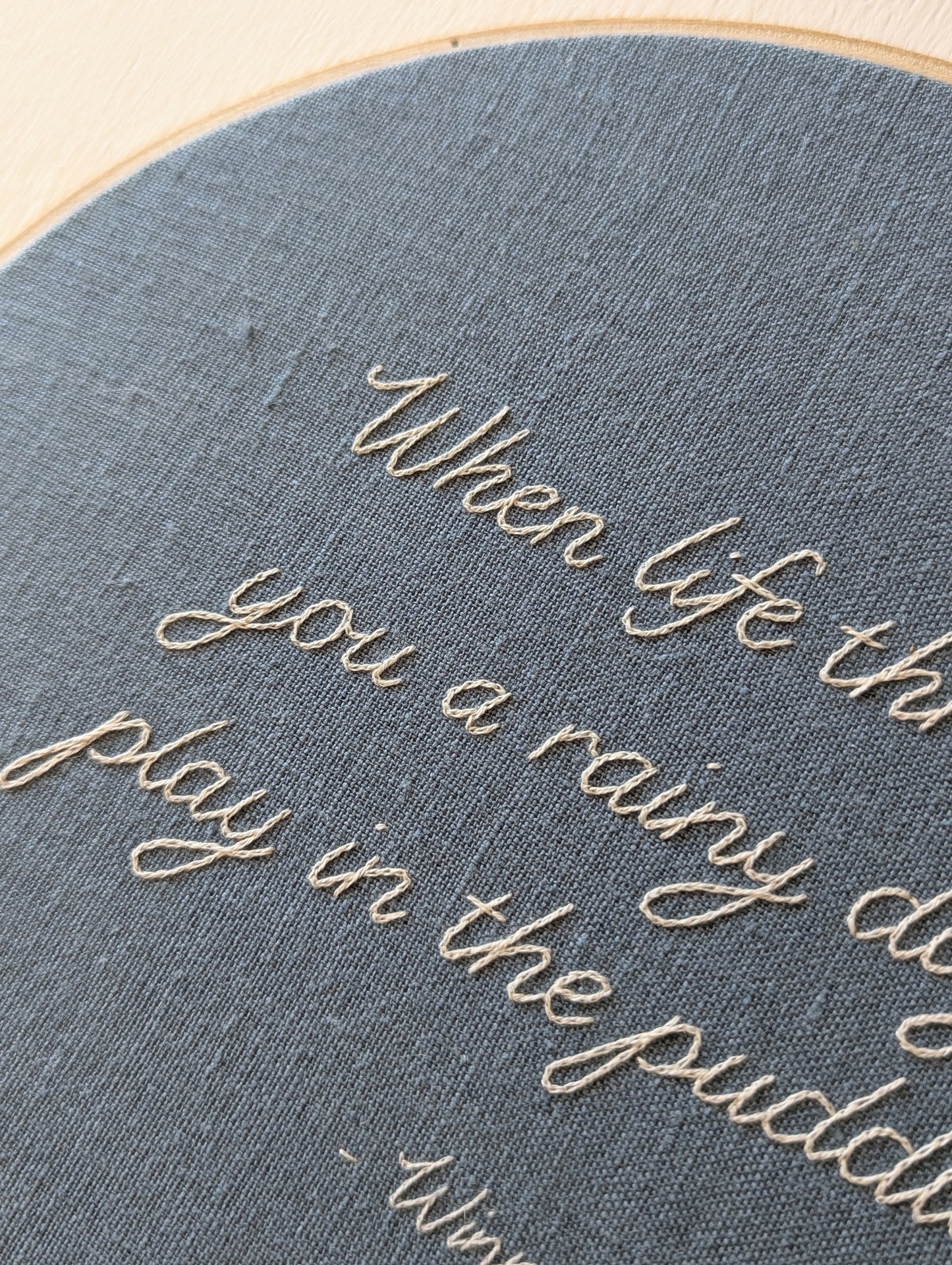 Quote Hoop 10" - Winnie the Pooh