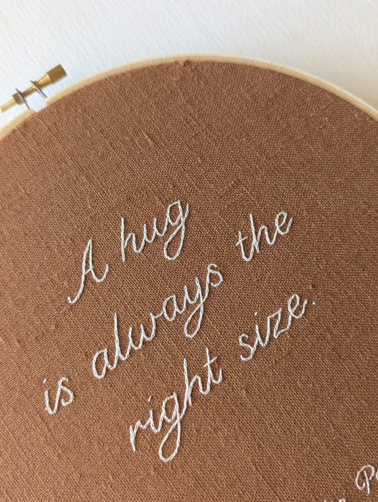 Quote Hoop 8" - Winnie the Pooh {II}