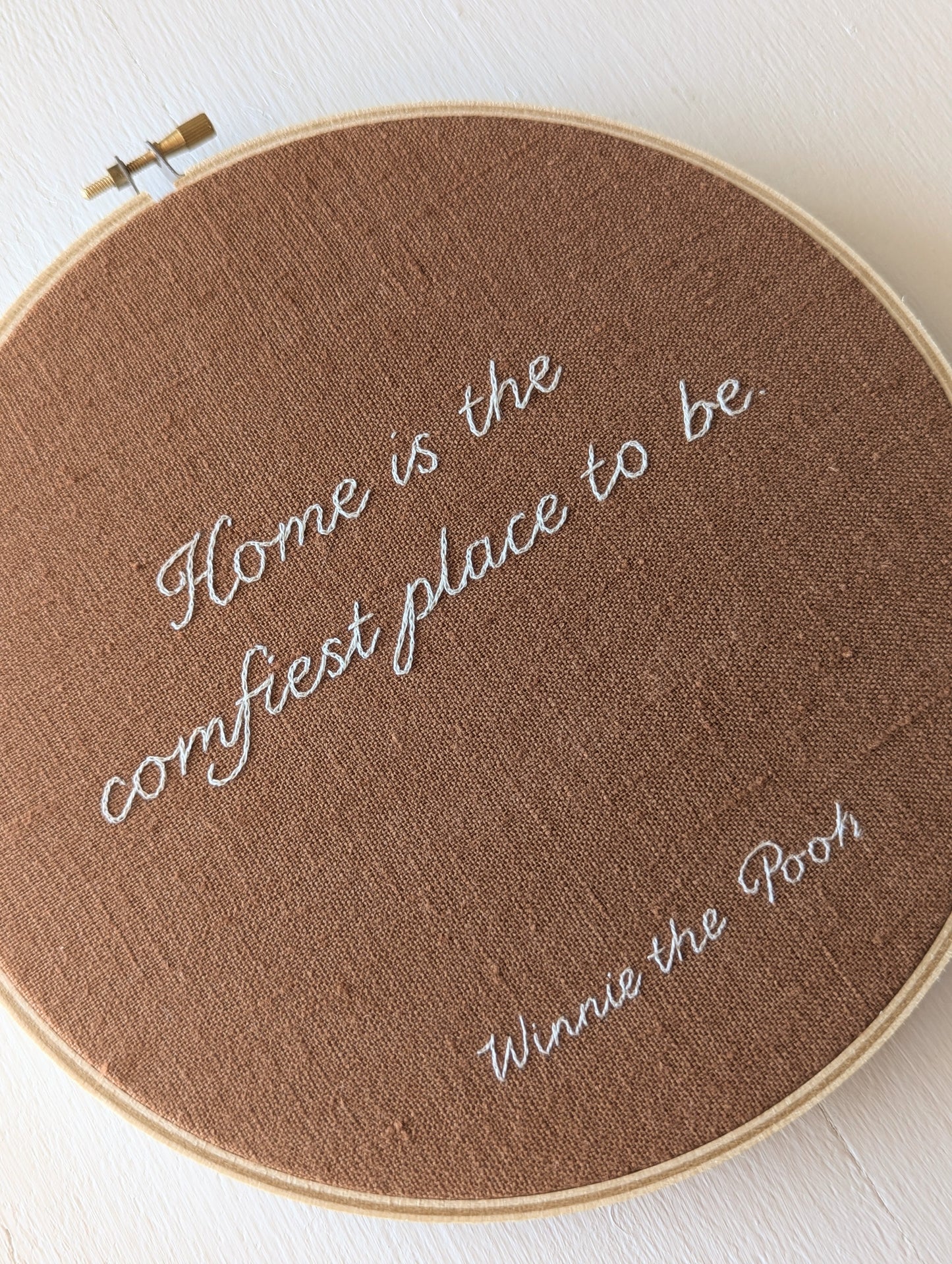 Quote Hoop 8" - Winnie the Pooh {I}