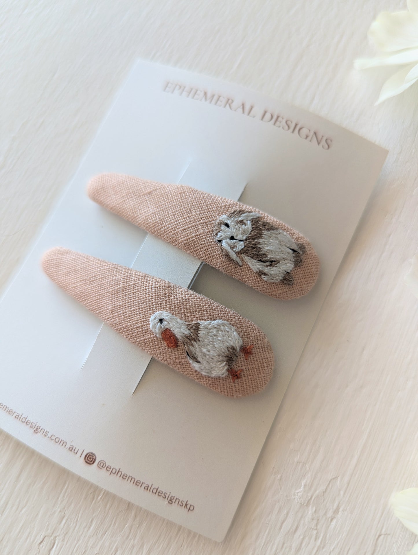 Bunny + Duck clips