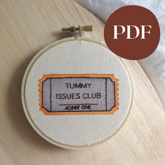 'Tummy Issues Club' Ticket PDF Pattern