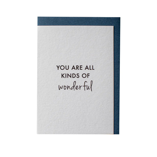 Clare Bernadette Card - Wonderful