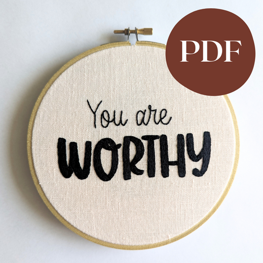 You are WORTHY PDF Pattern