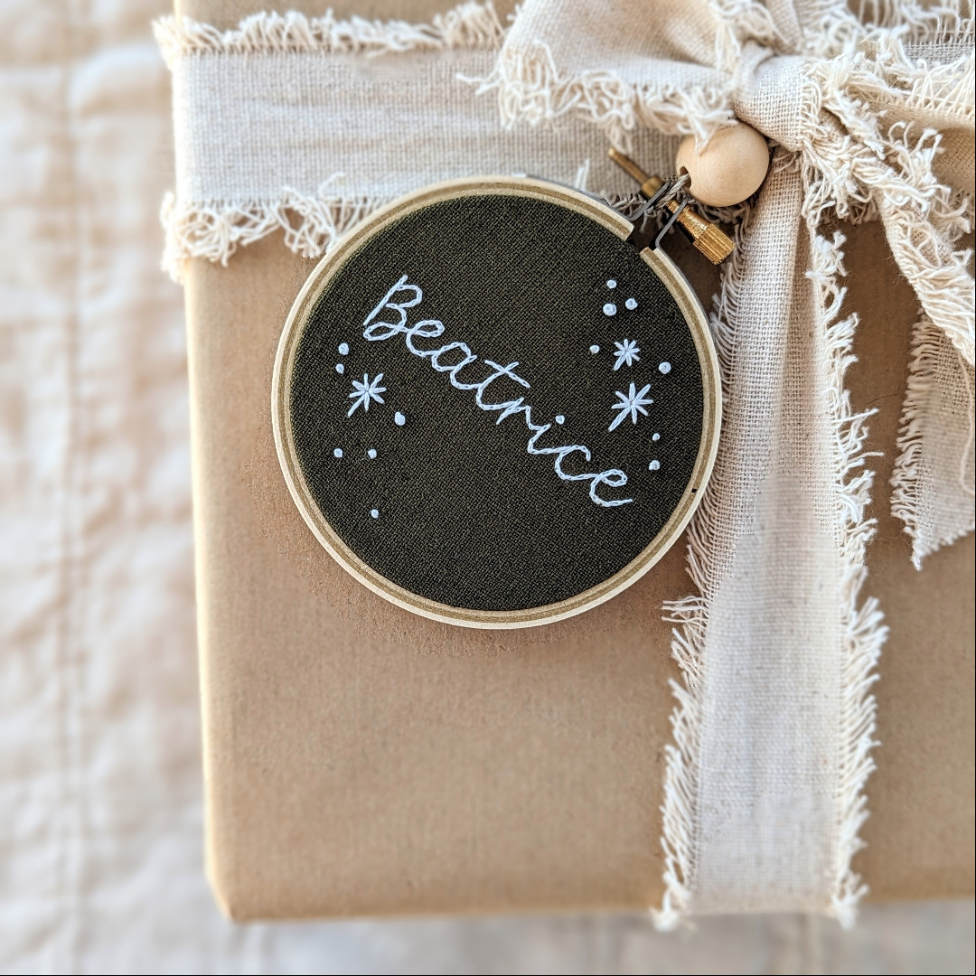 Custom Name Ornament: Stars for M