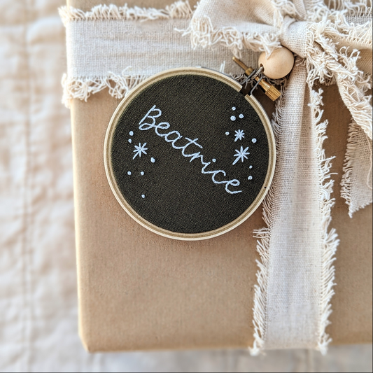 Custom Name Ornament: Stars for M