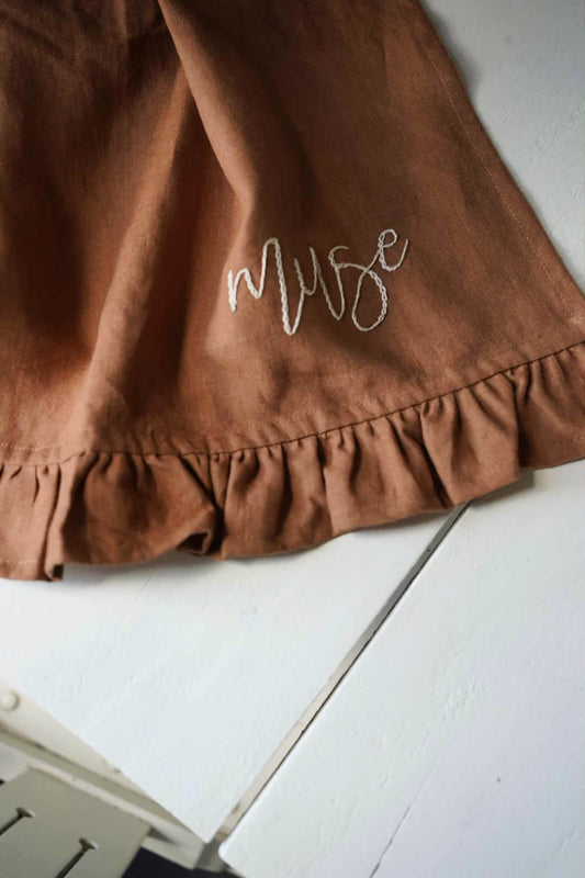 Cinnamon Ruffle T-Towel: Muse