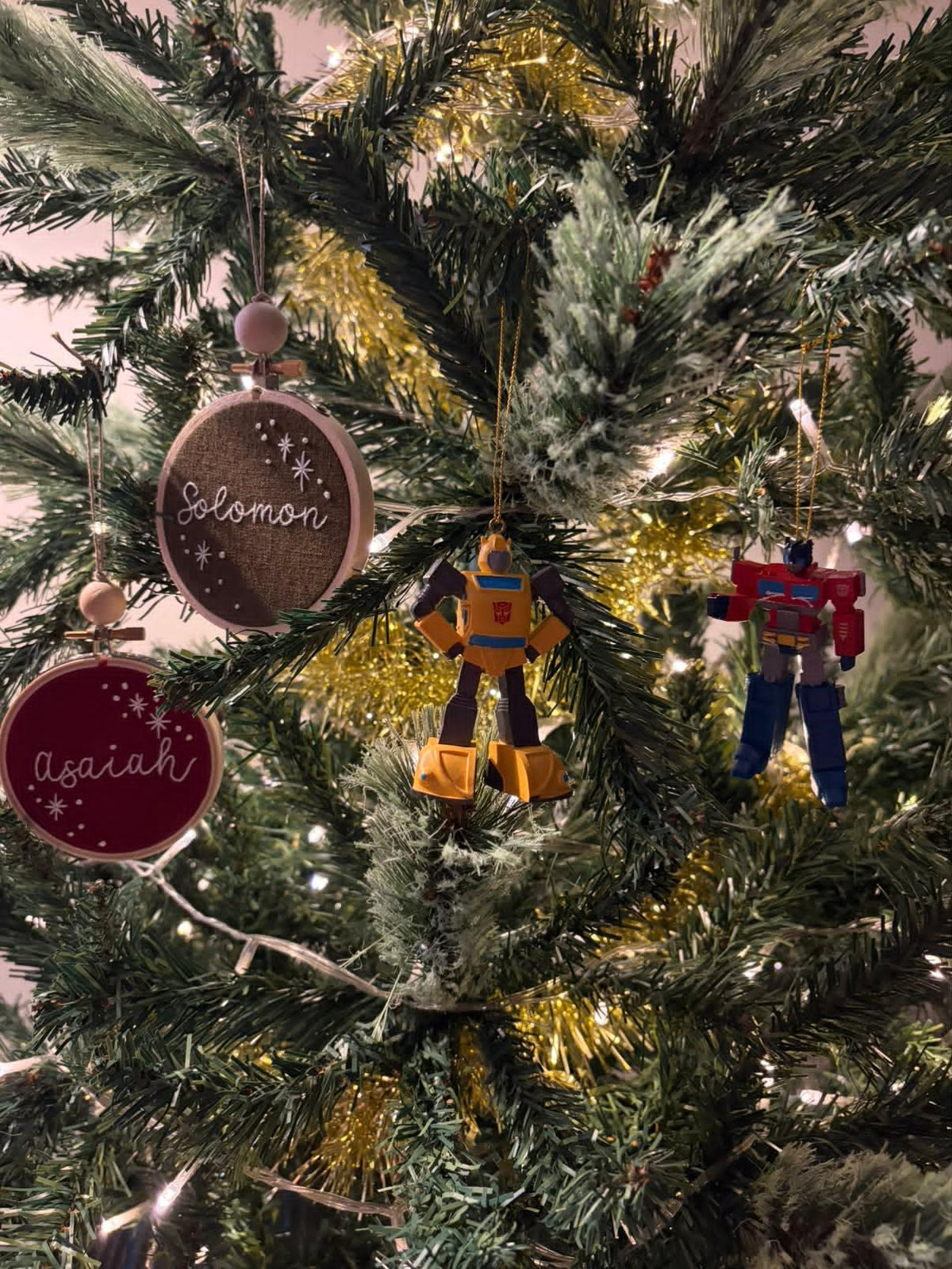 Custom Name Ornament: Stars for M