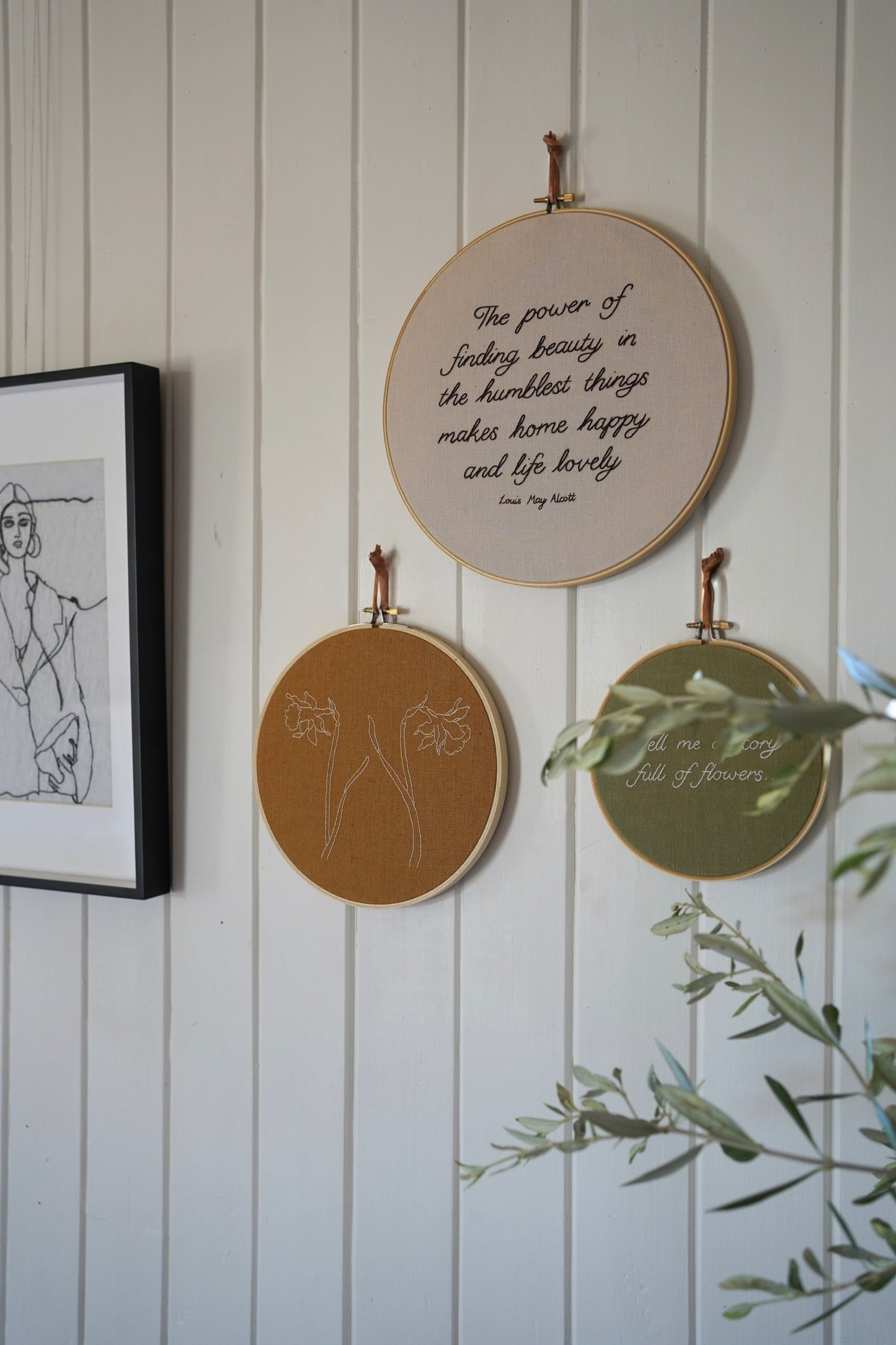 Quote Hoop - Louisa May Alcott