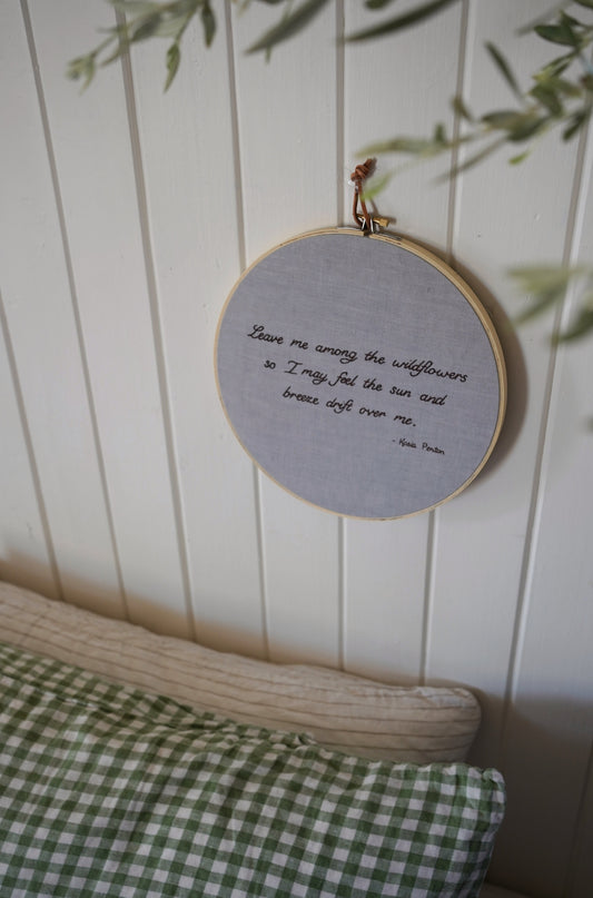 Quote Hoop - Leave me among...